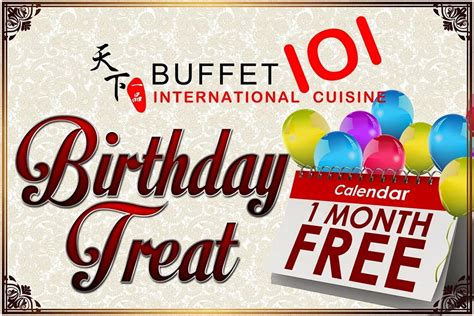 buffet 101 birthday promo